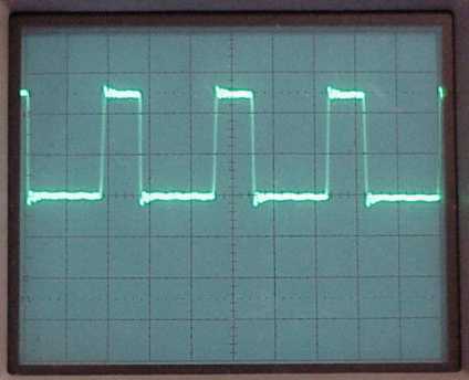 ALE signal on oscilloscope screen