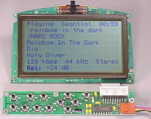image of the display with pushbutton board