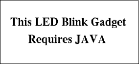 Java Required For LED Blink Animation