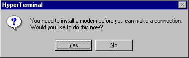 You do NOT need to install a modem