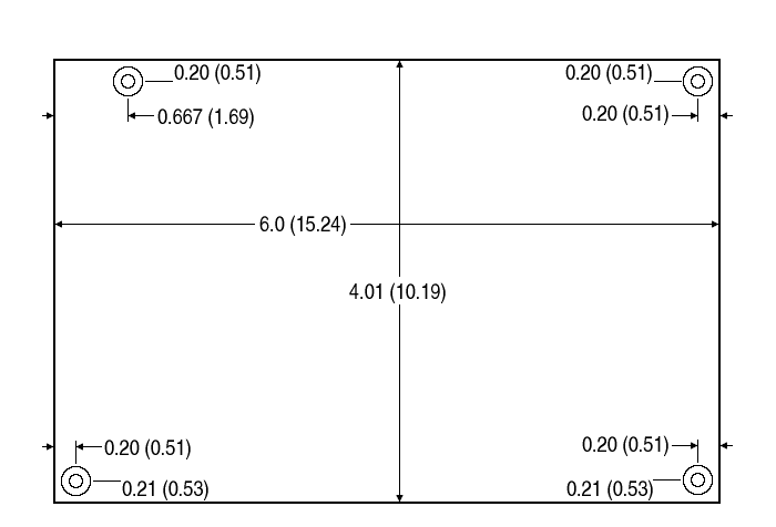 mounting hole dimensions