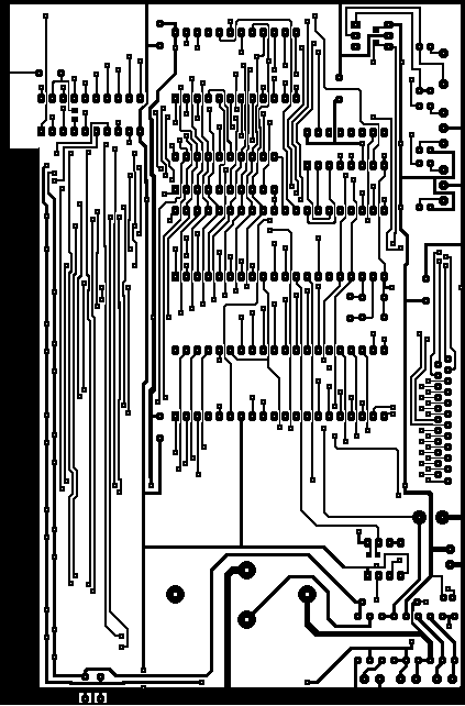 pc board layout, solder side