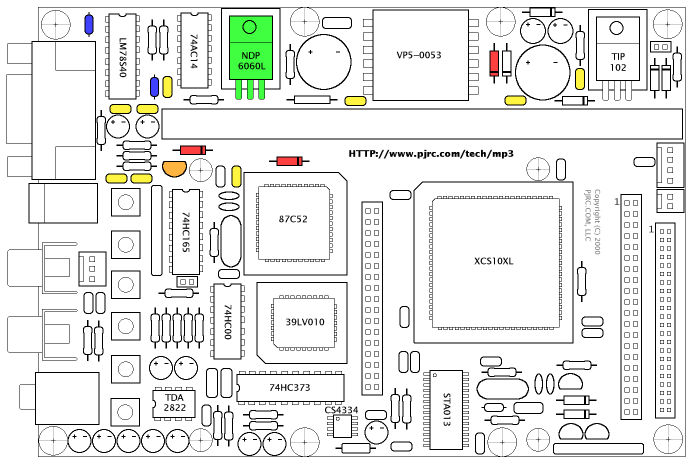 Parts Placement Illustration, Step 8