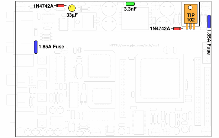 Parts Placement Illustration, Step 9