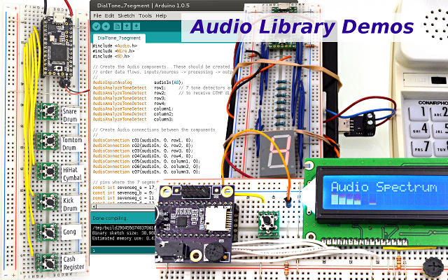 Teensy Audio Library, high quality sound processing in Arduino sketches ...