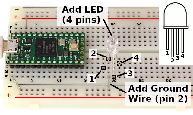 fjendtlighed Messing bombe Teensyduino Tutorial #2: Using an RGB (any color) LED