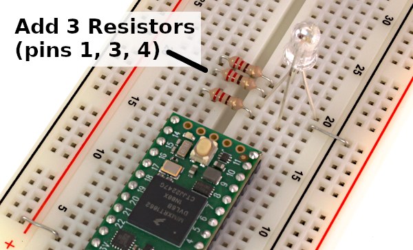 fjendtlighed Messing bombe Teensyduino Tutorial #2: Using an RGB (any color) LED